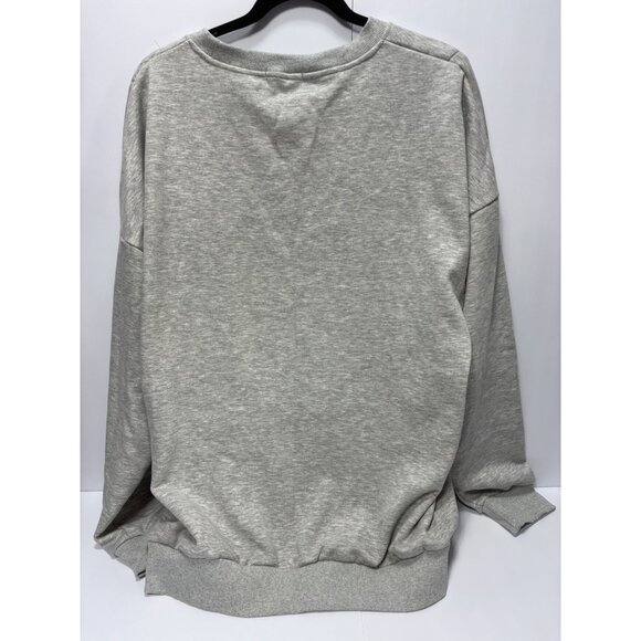 Nursing Top XXL Grey Breastfeeding Shirt Discreet Lift-Up Access Maternity Top - Picture 6 of 11